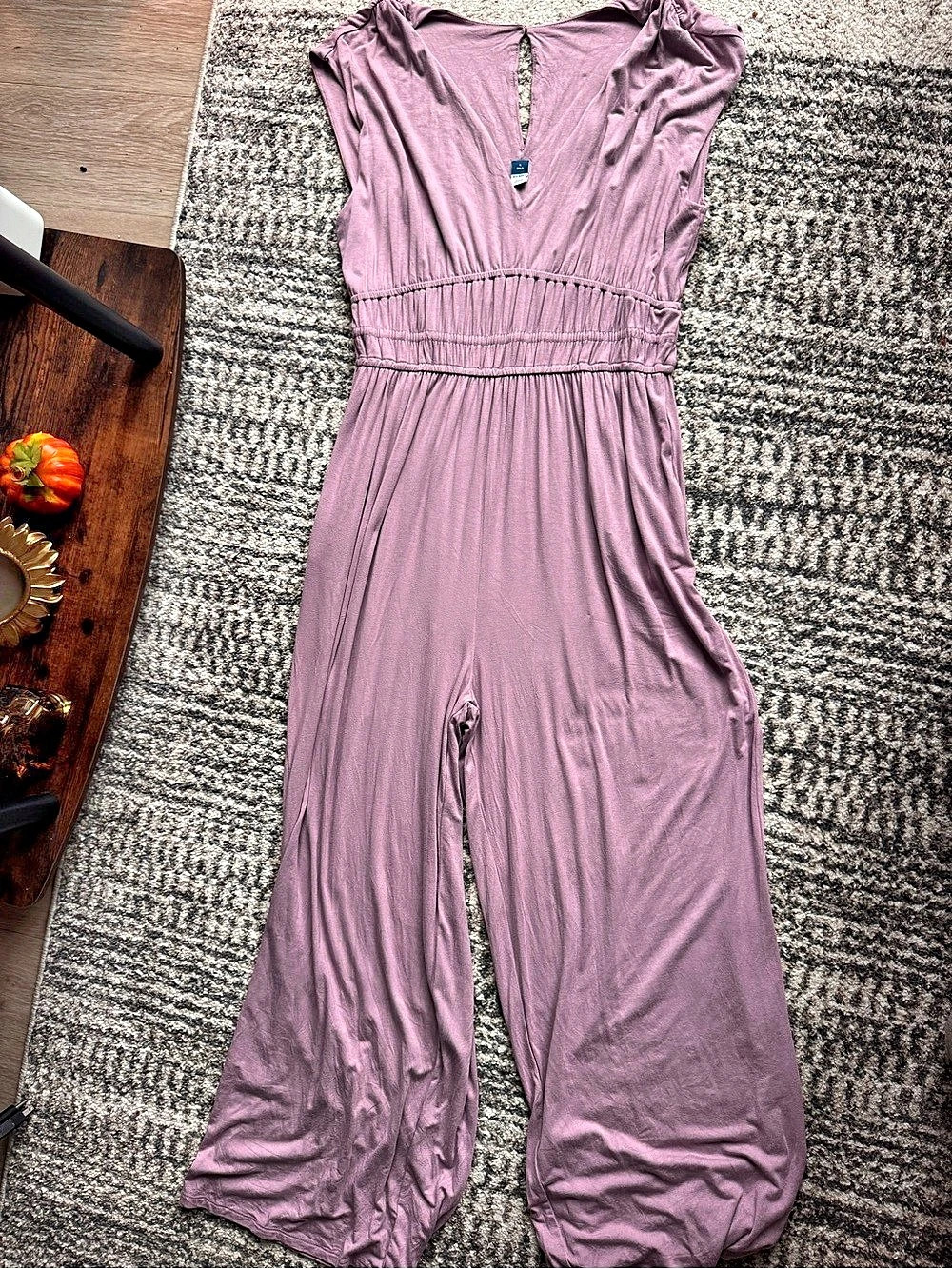 Old Navy Wide Leg Jumpsuit in Pink Size Large Tall